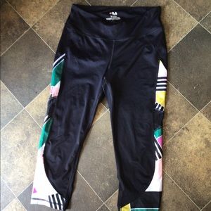 Fila and Reebok workout leggings